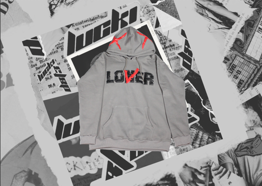 Loner/Lover Hoodie Charcoal Grey